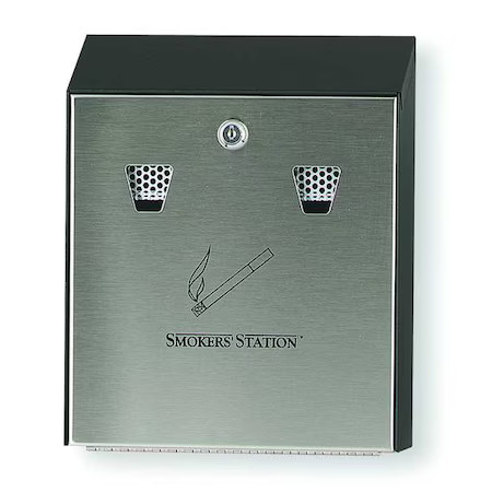 Rubbermaid Commercial Fgr1012ebk Ash Tray, 1-19/32 Gal., Black