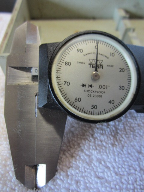 6" Dial Caliper - TESA .001", 00520001 with Case