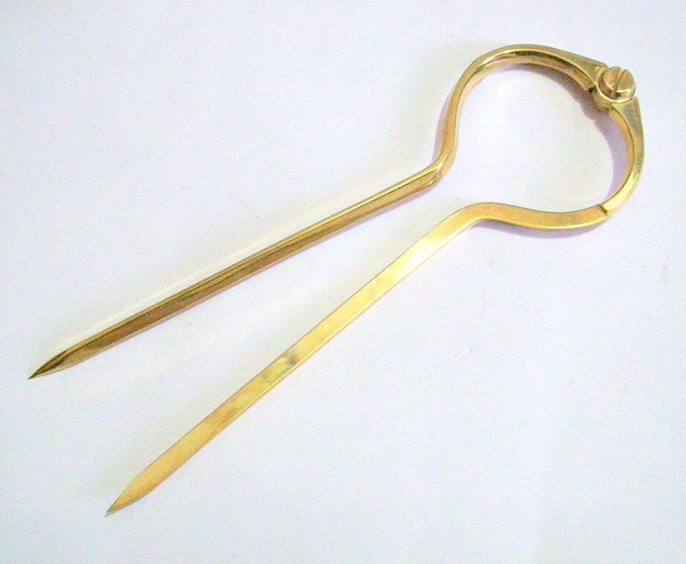 8" Brass Marine Navigation Compass Map Divider Engineer Drafting Tool