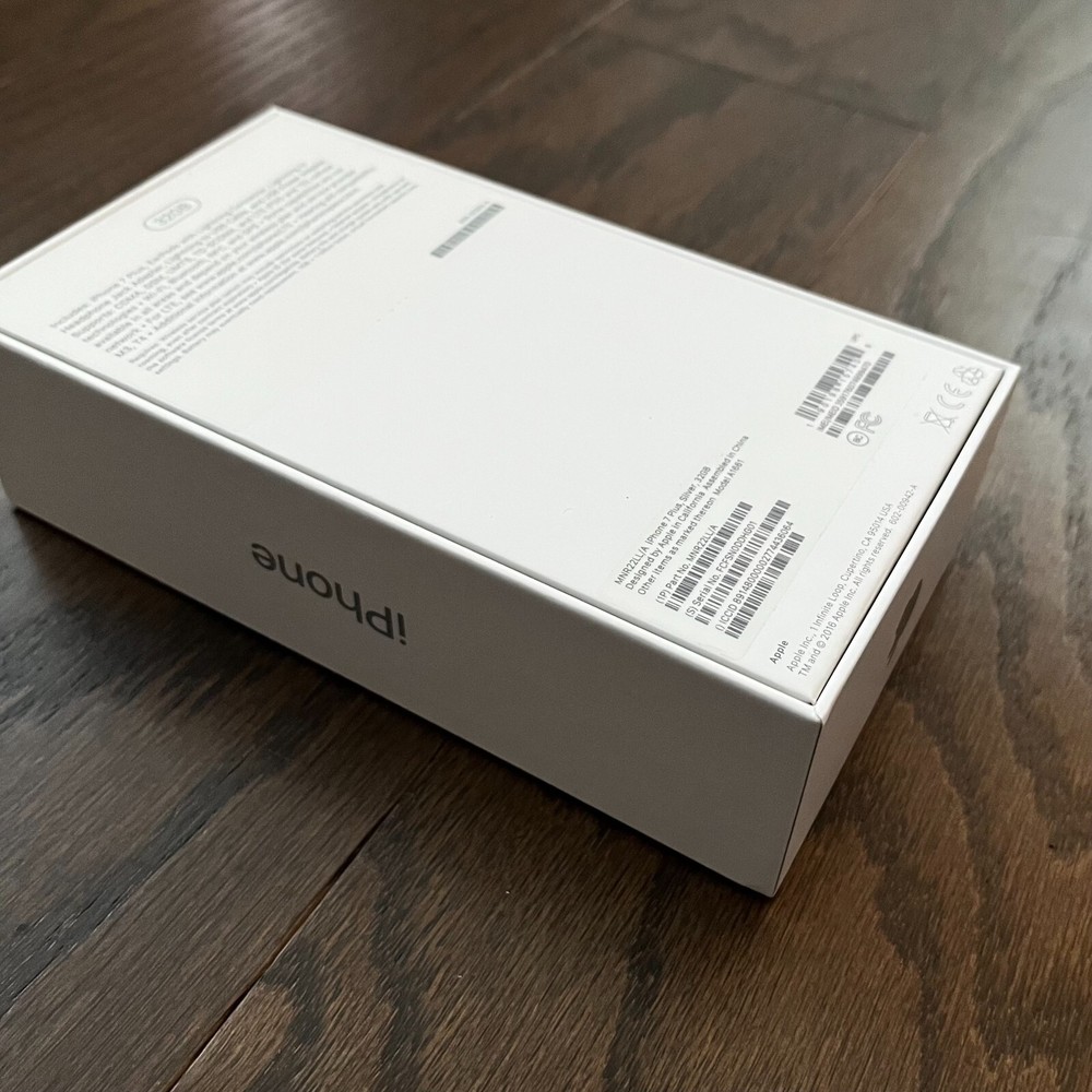 BOX ONLY Original Retail Package for iPhone 7 Plus Silver (No device, no cable)