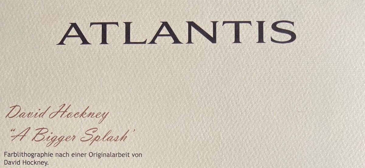 David Hockney Lithograph COA Original Signed In Pen Numbered In Pencil