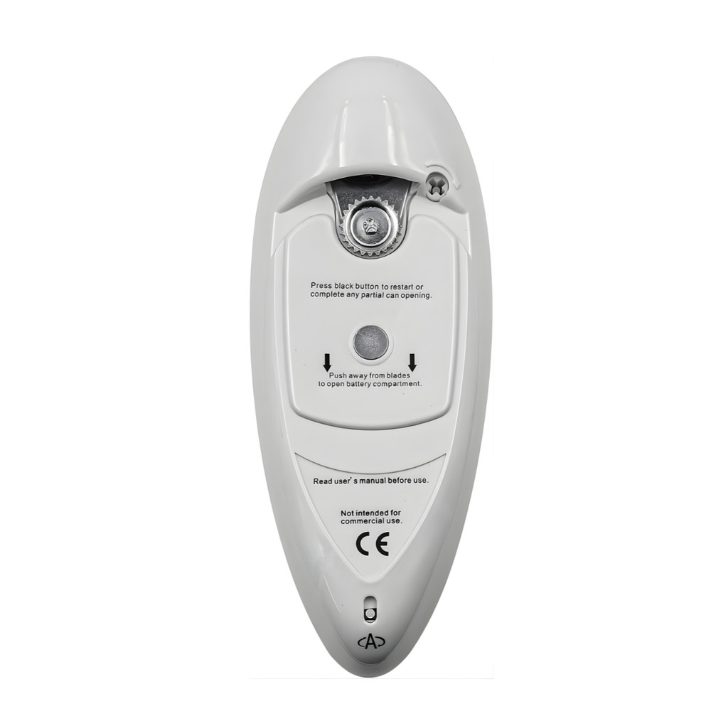 One Touch Automatic Electric Can Opener – Battery Powered, Smooth Edge Safe Cut
