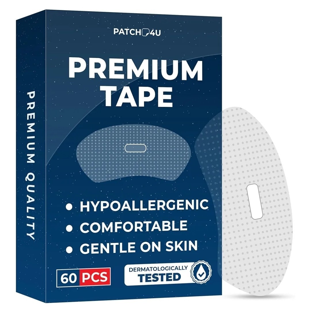 Hypoallergenic Sleep Tape, Latex-Free, Comfortable, Gentle on Skin - 60 ct. New