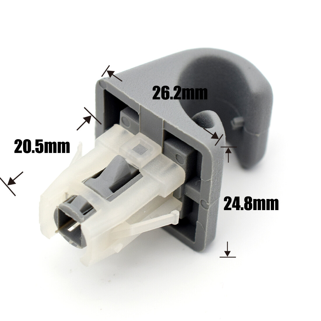 For Toyota Camry Corolla Highlander Prius Gray Sun Visor Clip Holder Bracket 2x