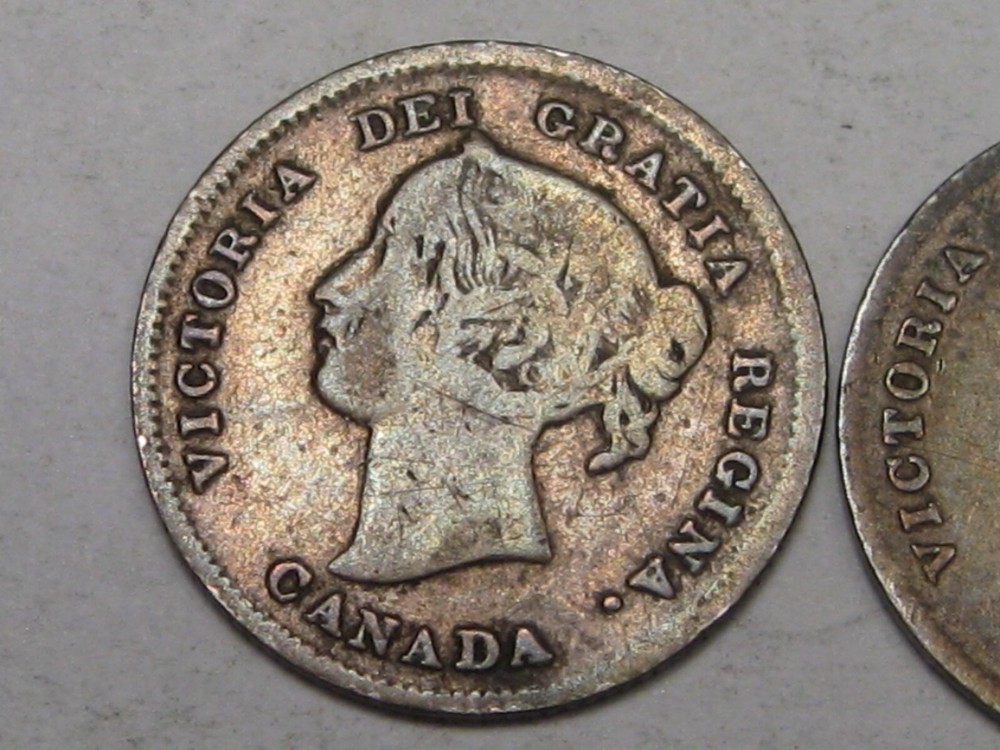 2 Silver 1899 5¢ Five Cent CANADA. #6