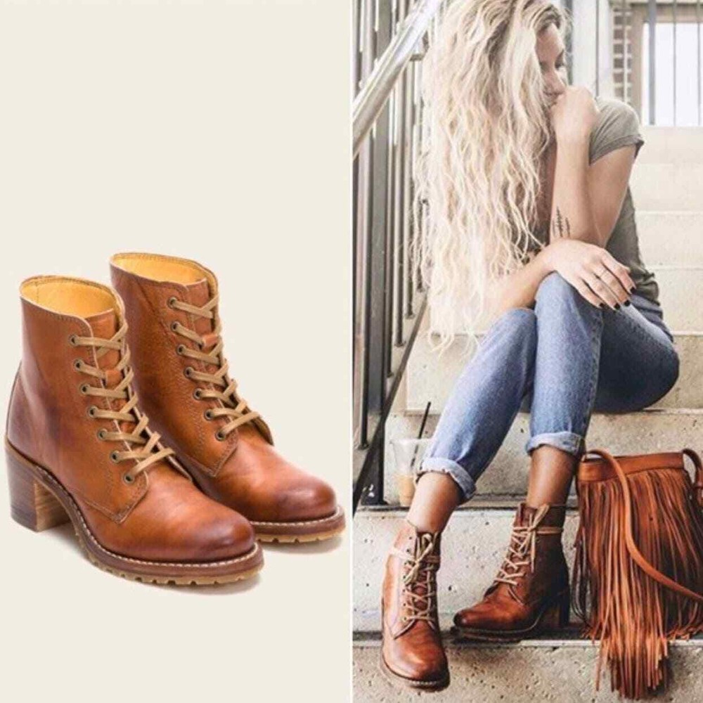 Frye Sabrina lace up