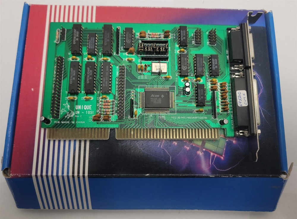 Unique UN-1051 IDE-FDD Controller I/O Card , ISA