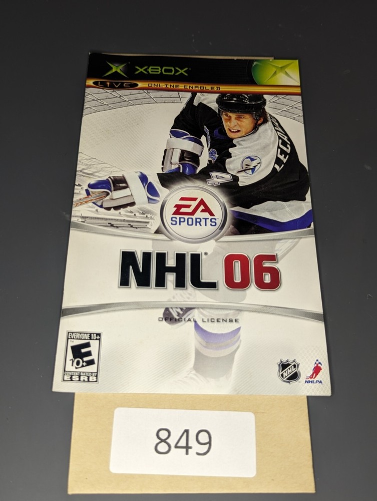NHL 06 Xbox **MANUAL ONLY**