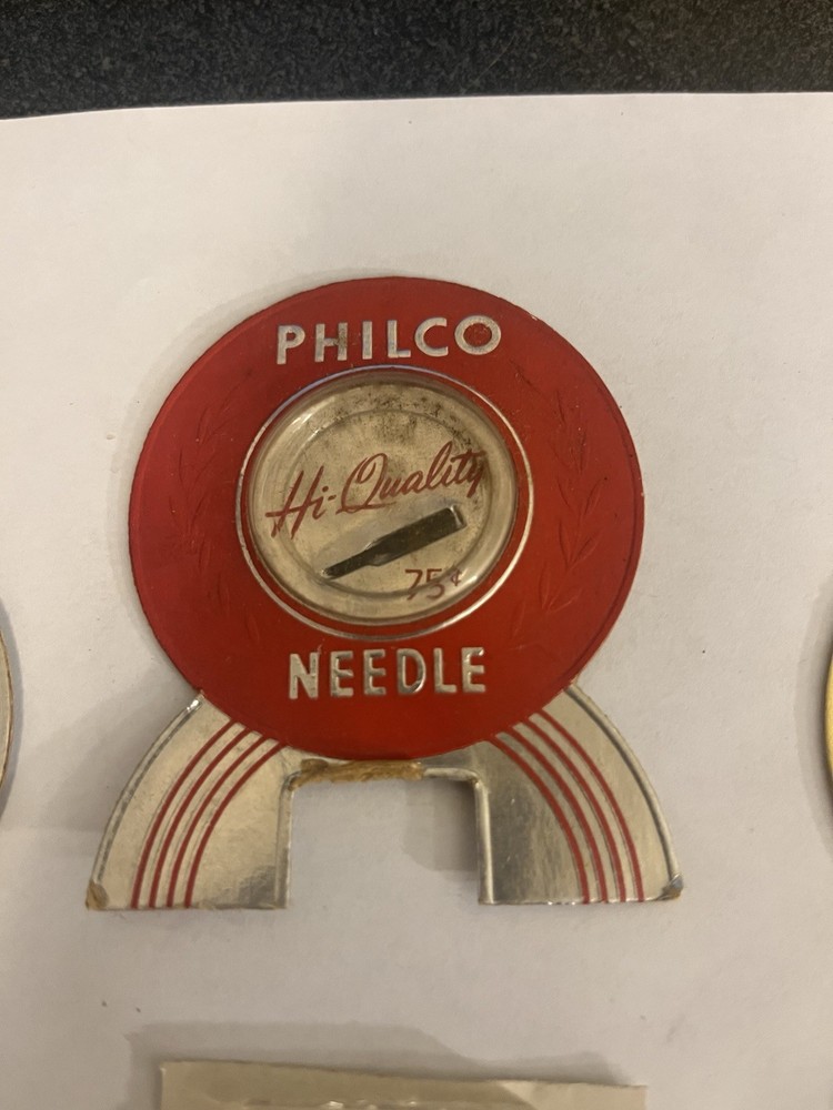 Vintage Phonograph Needles PHILCO -assortment - unopened, Ruby, Sapphire,Admiral