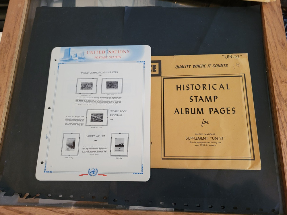 1983 WHITE ACE United Nations Supplement for Singles - UN-31 - Unused