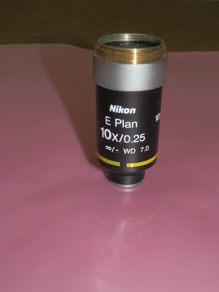 Nikon E Plan 10x 0.25 Microscope Objective Lens for E Series Microscopes