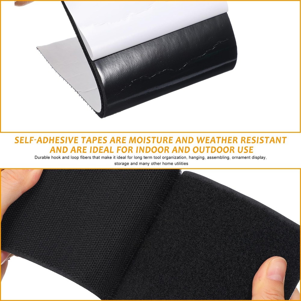 Hook and Loop Tape Double Sided Hook and Loop Tape with Adhesive Back Fastene...