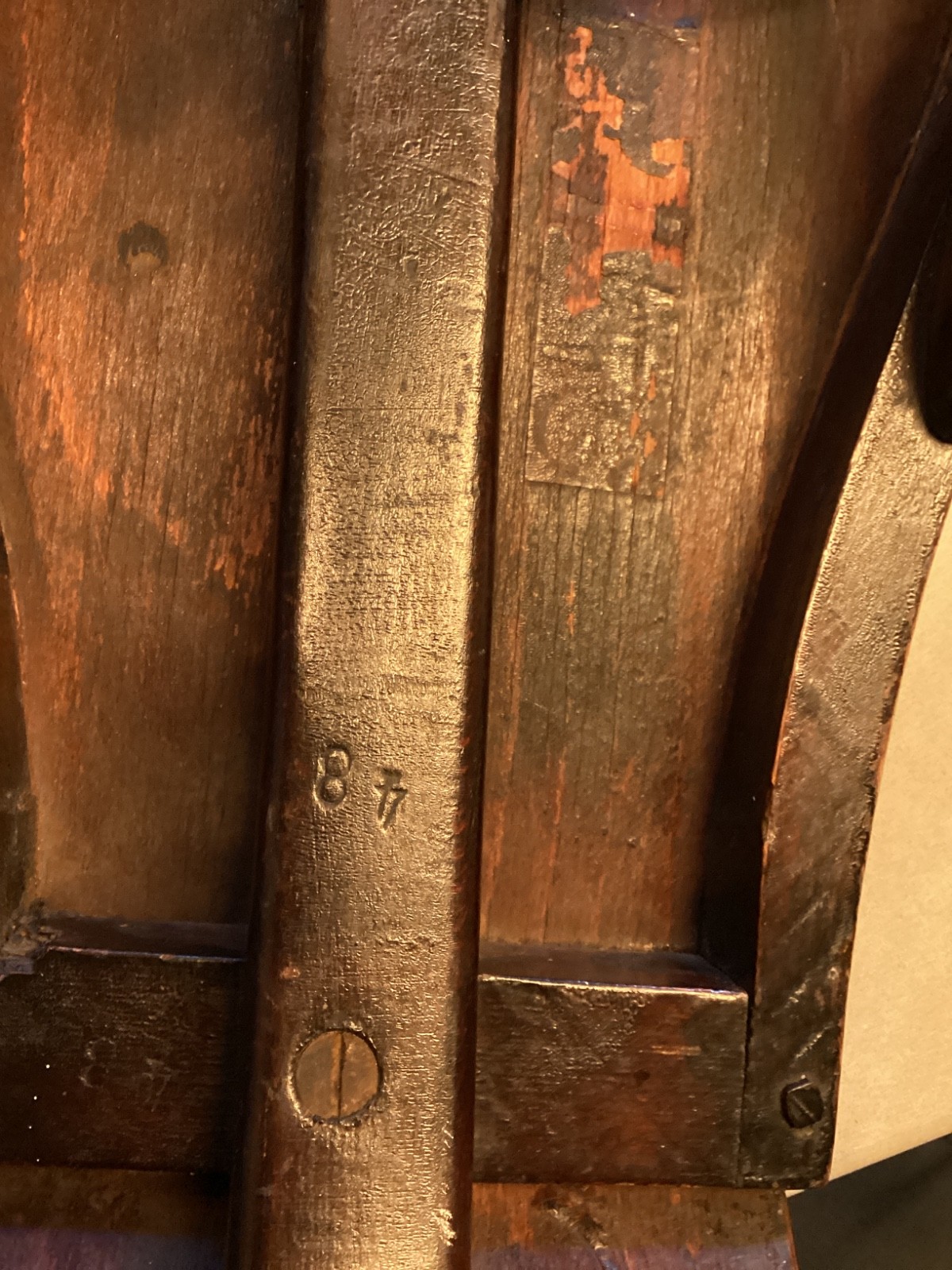 Antique Thonet Bentwood Shoe Fitting Stool, Brown, 25x12.5x15.5"