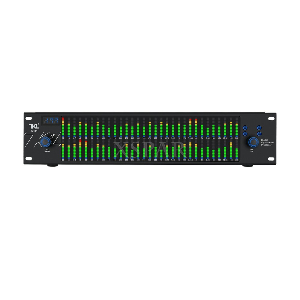 TKL T2531 Professional Graphic Equalizer Processor Two 31-Band Spectrum Display