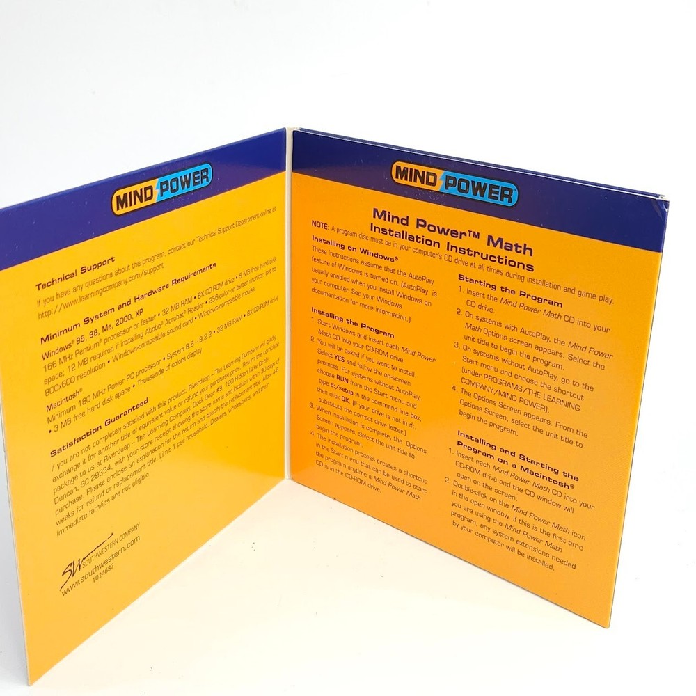 Algebra 1 & 2 Math Windows Mind Power High School Program Disc Visualize