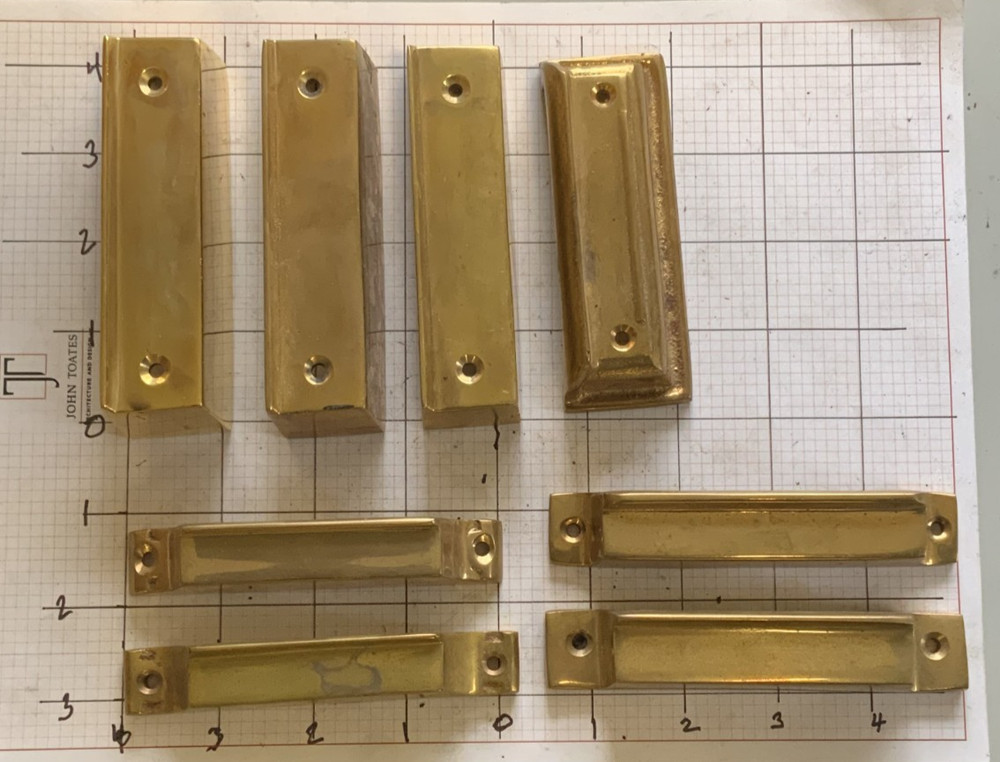 7 Cast Brass rim lock strikes