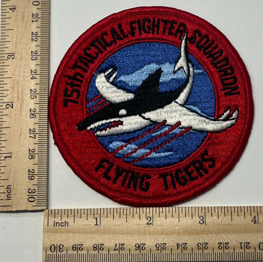 US AIR FORCE PATCH: 75th Tactical Fighter Squadron A-10 Warthog