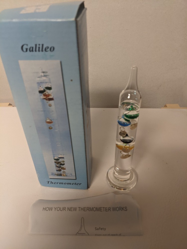 Galileo Thermometer 7in