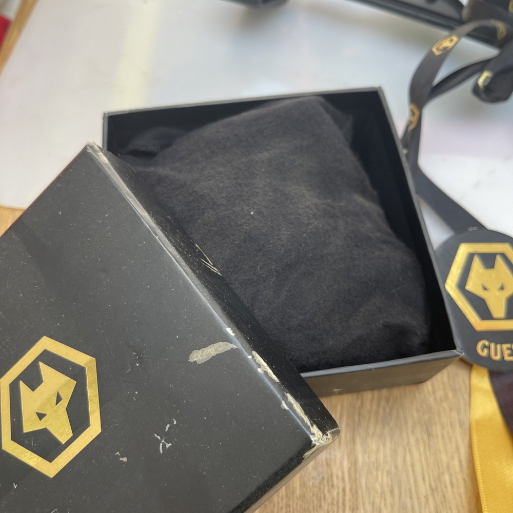WOLVERHAMPTON WANDERERS SILVER PLATE COASTERS/ Guest Gift