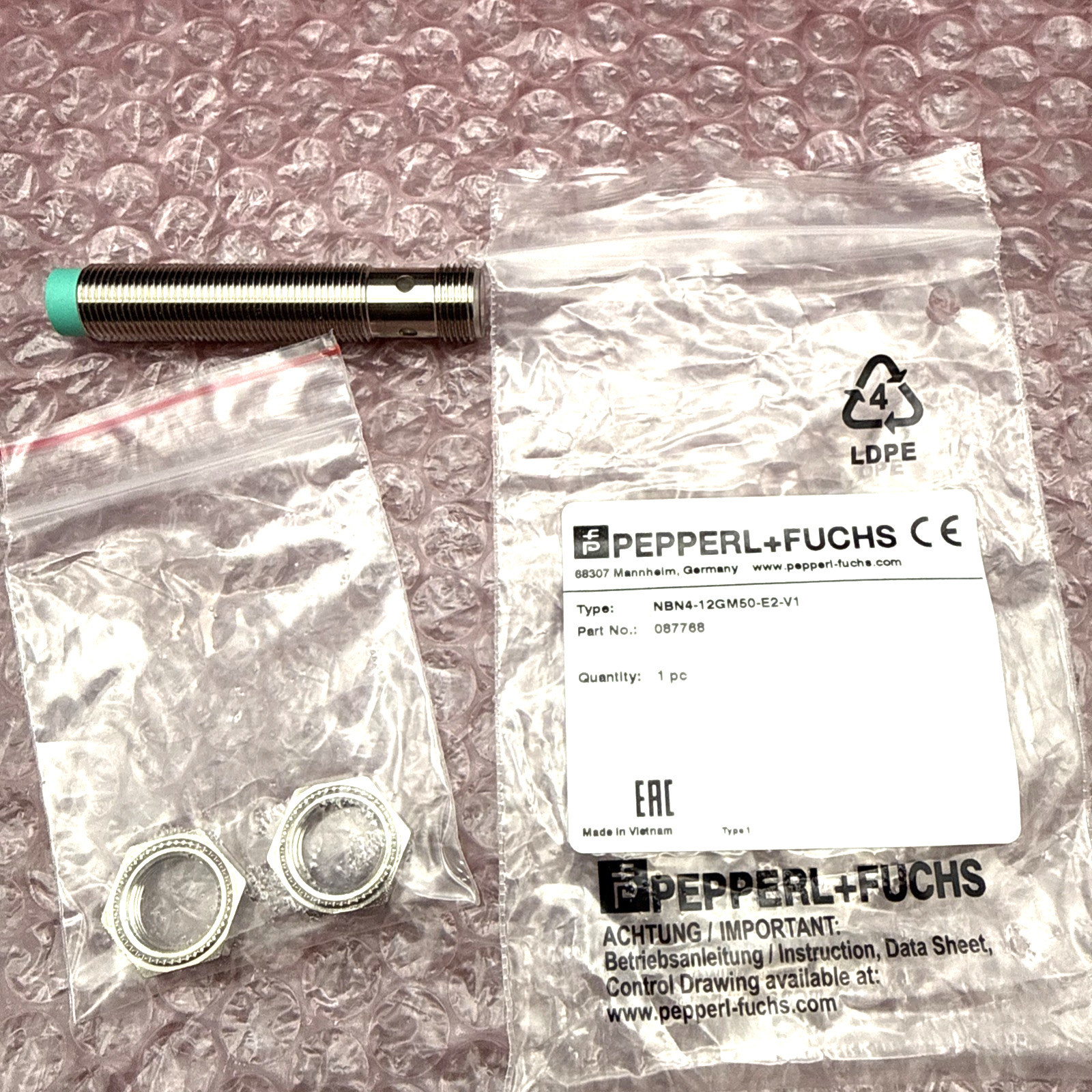 PEPPERL+FUCHS NBN4-12GM50-E2-V1 Inductive Sensor Proximity Sensor *US SELLER*