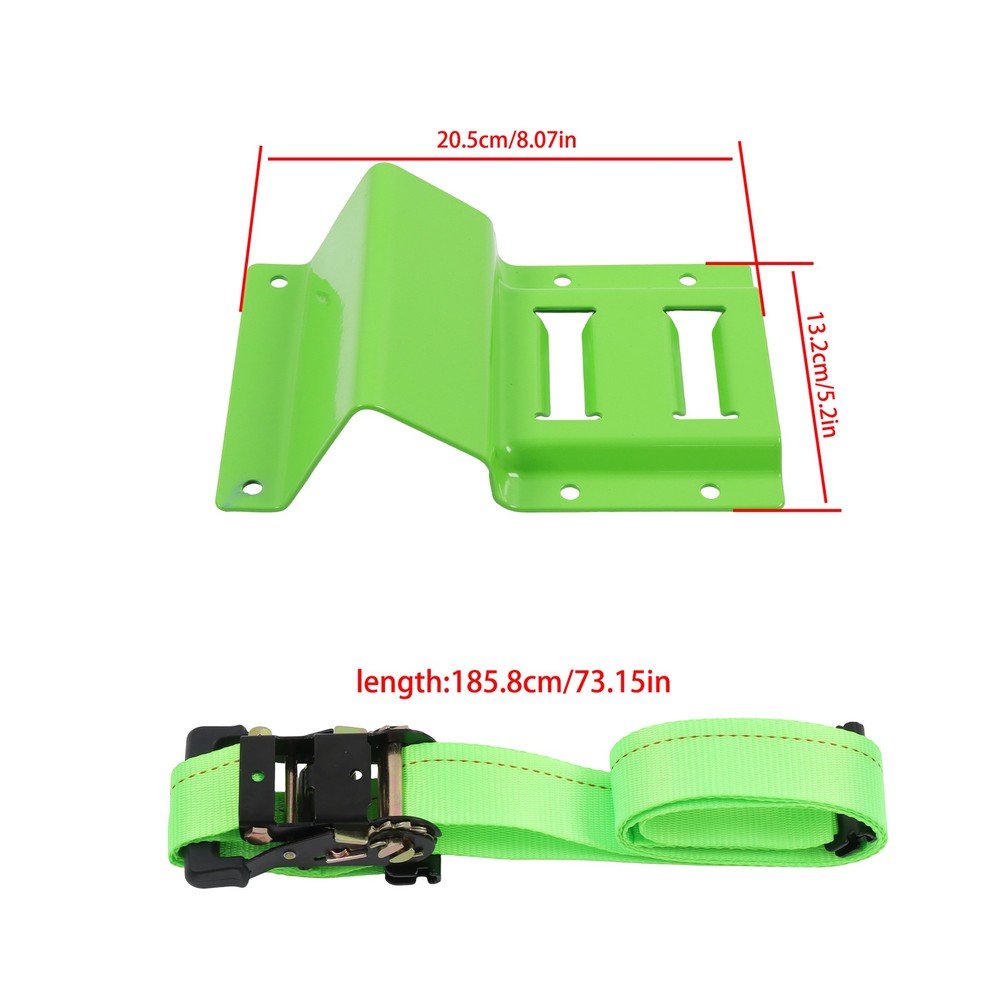 E Track System Heavy Duty Wheel Chock Tie Down Straps Set Durable Universal