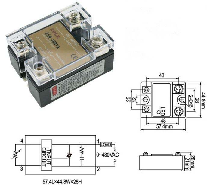 Enhanced single-phase solid state voltage regulator relay ASH-100VA motor