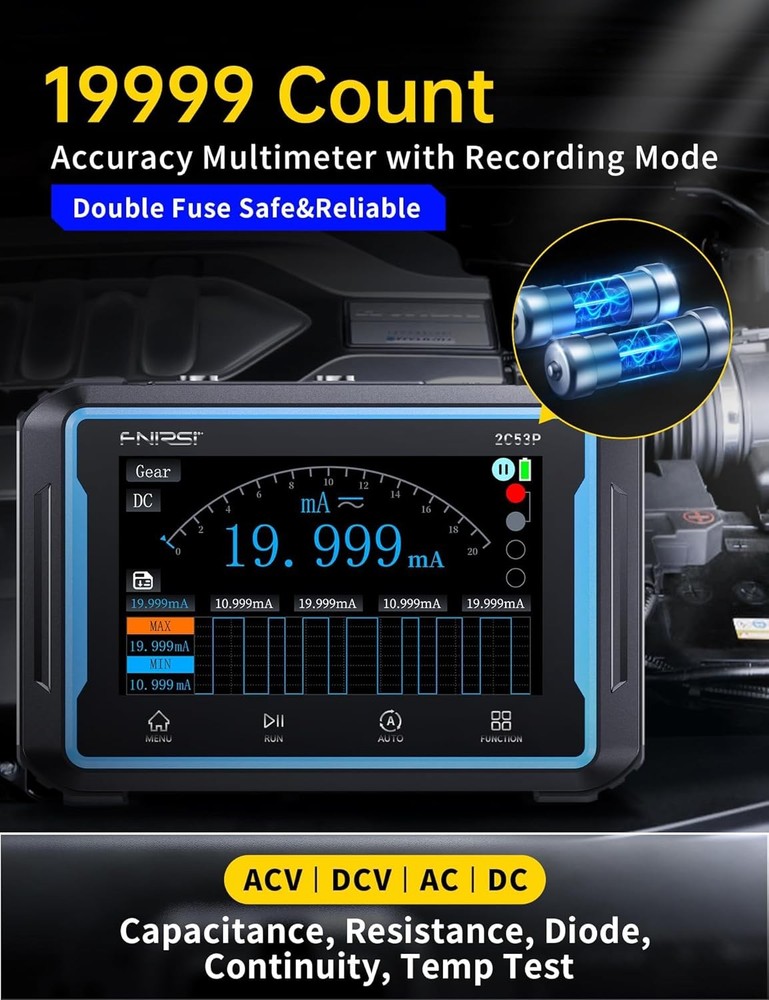 FNIRSI 2C53P Handheld Tablet Oscilloscope Multimeter