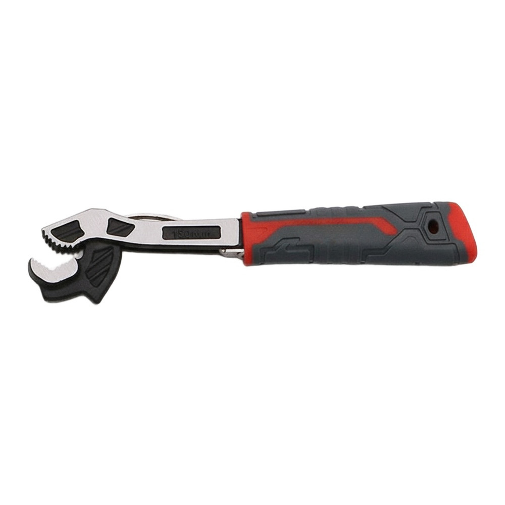 Strong Self Locking Adjustable Wrench with Ergonomic TPR Material Grip