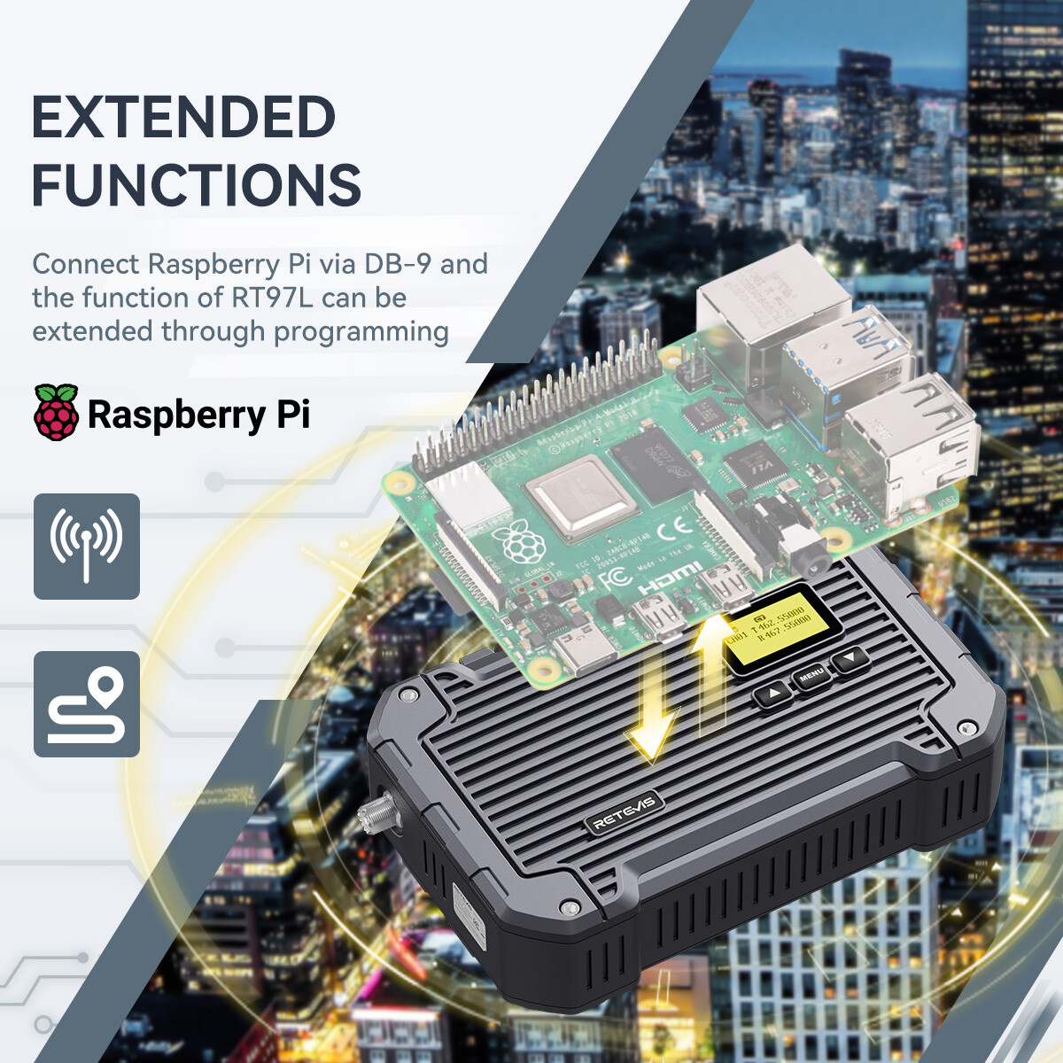 Retevis RT97L 22W GMRS Repeater Waterproof Full Duplex Long Range Repeater