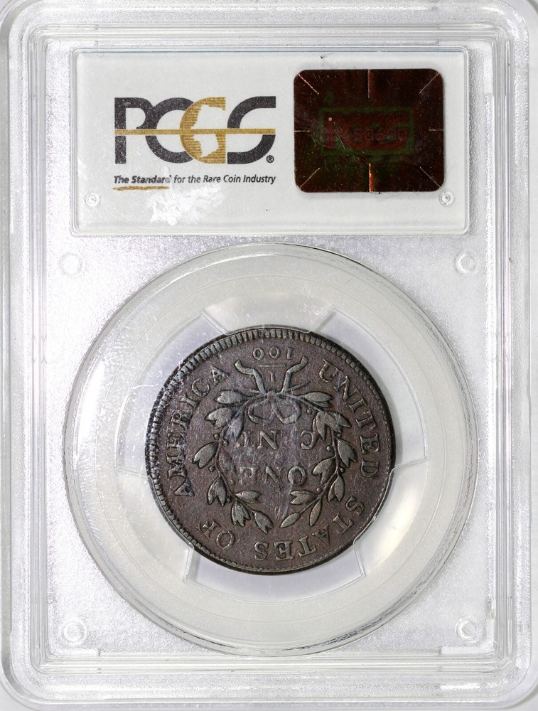 1802 1c Draped Bust Large Cent PCGS VF 35