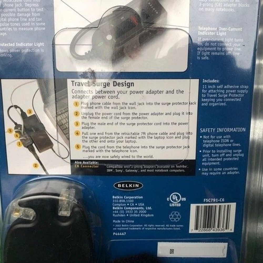 Belkin notebook travel surge protector