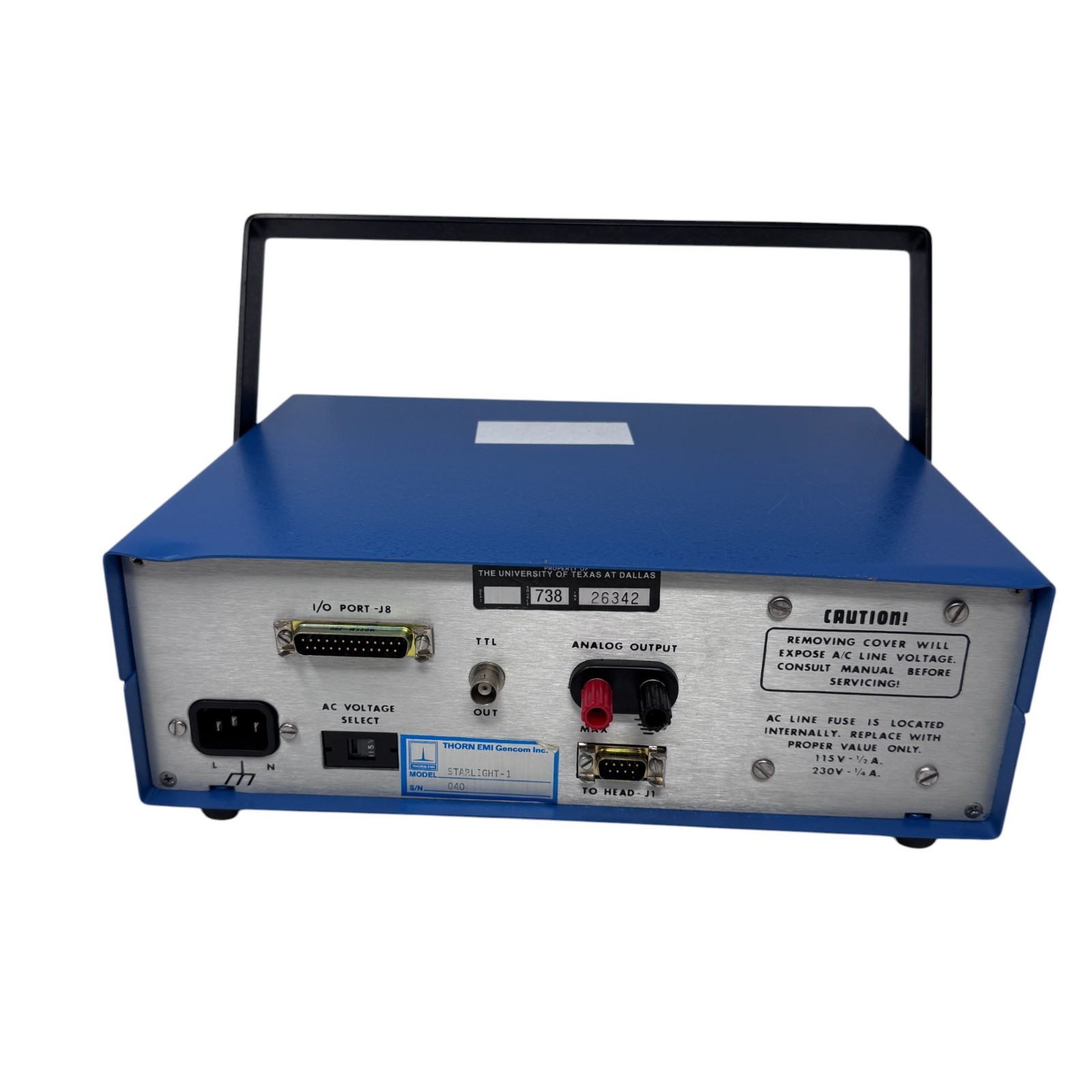 Thorn EMI Gencom Starlight-1 – Photon Counting Stellar Photometer Used