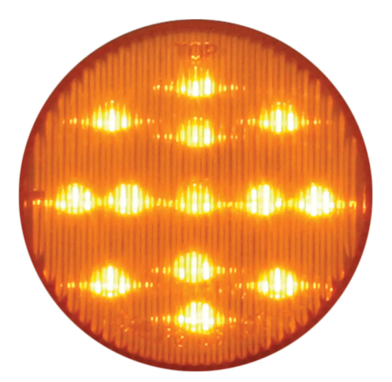 24V 2-1/2″ ROUND Amber LENS/LED FLEET MARKER LIGHT