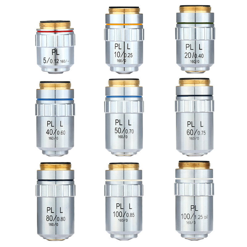 Metallurgical Microscope Plan Achromatic Objective Lens Long Working Distance