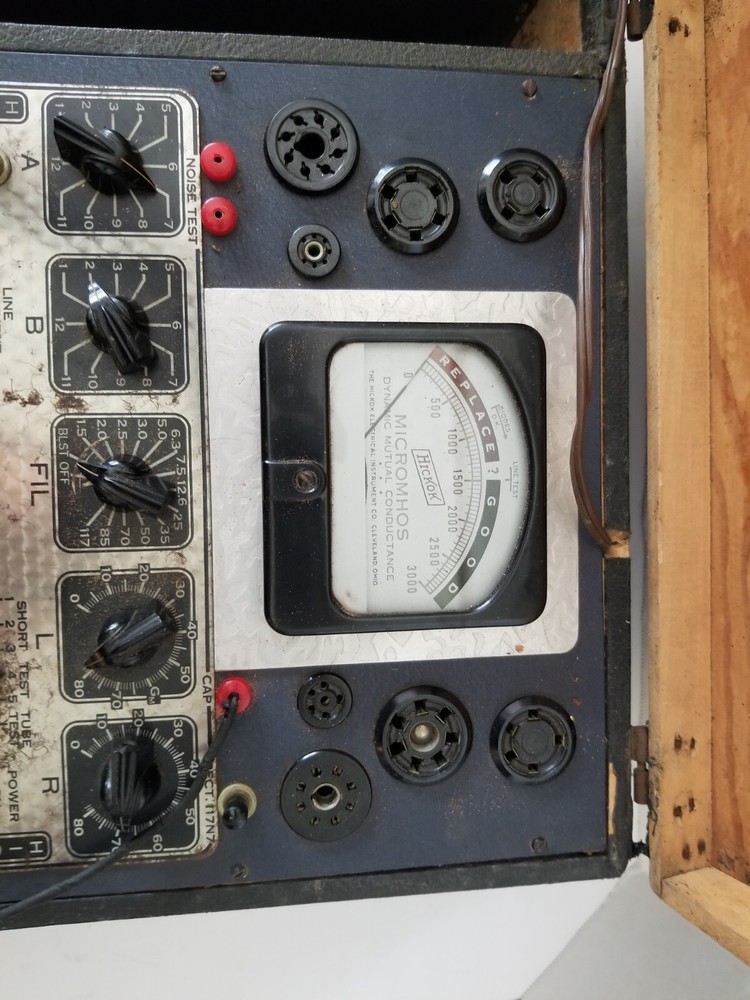 Hickok Model 510X Dynamic Mutual Conductance Multi Tube Tester Untested