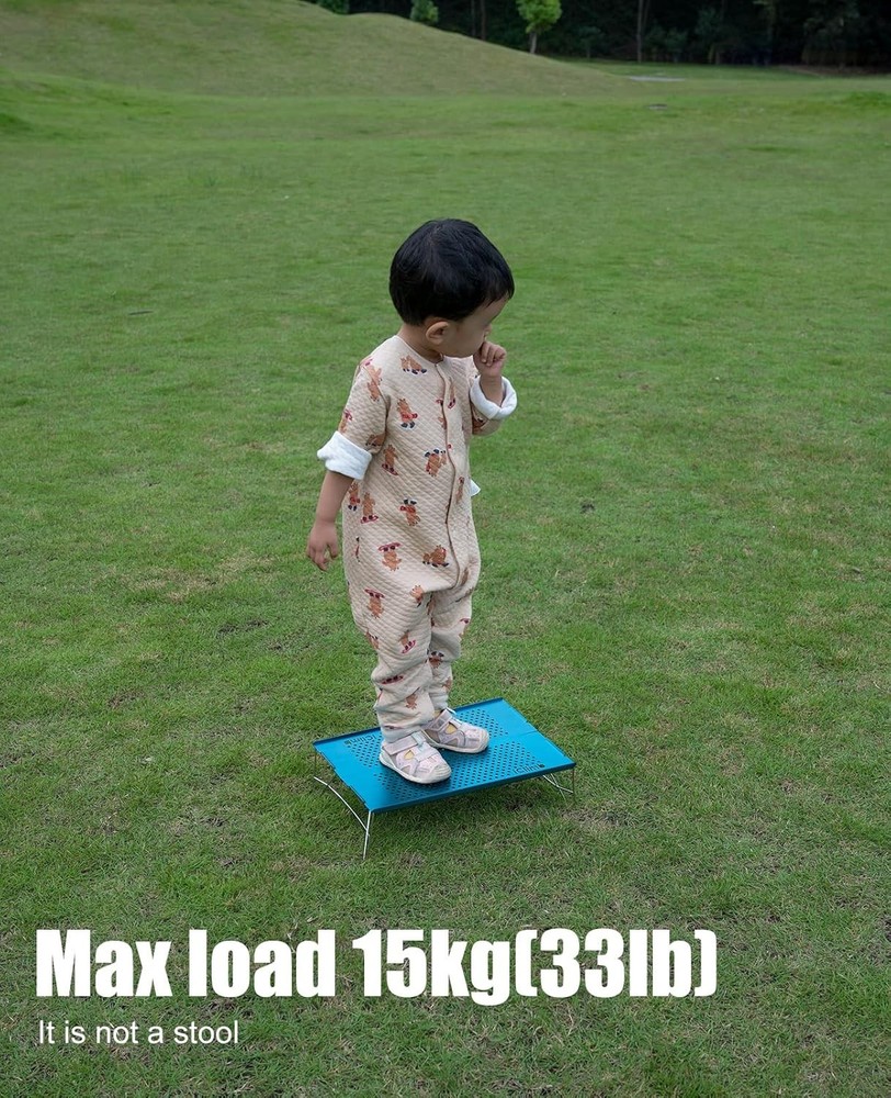 iClimb Mini Solo Folding Table Ultralight Compact for Mini, Silver