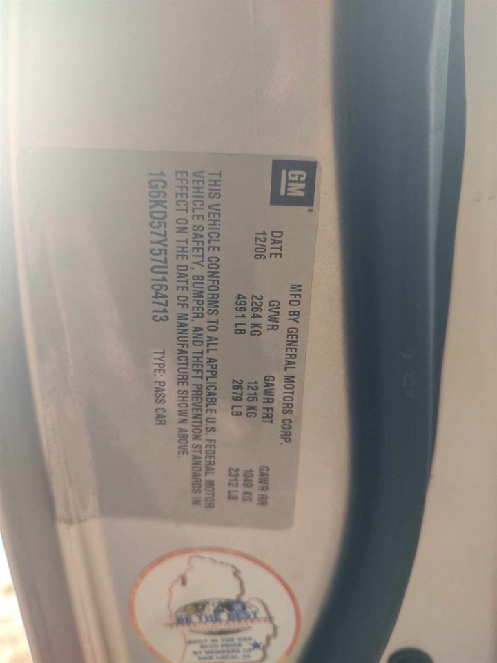 DTS 2007 Fuse Box Cabin 6472