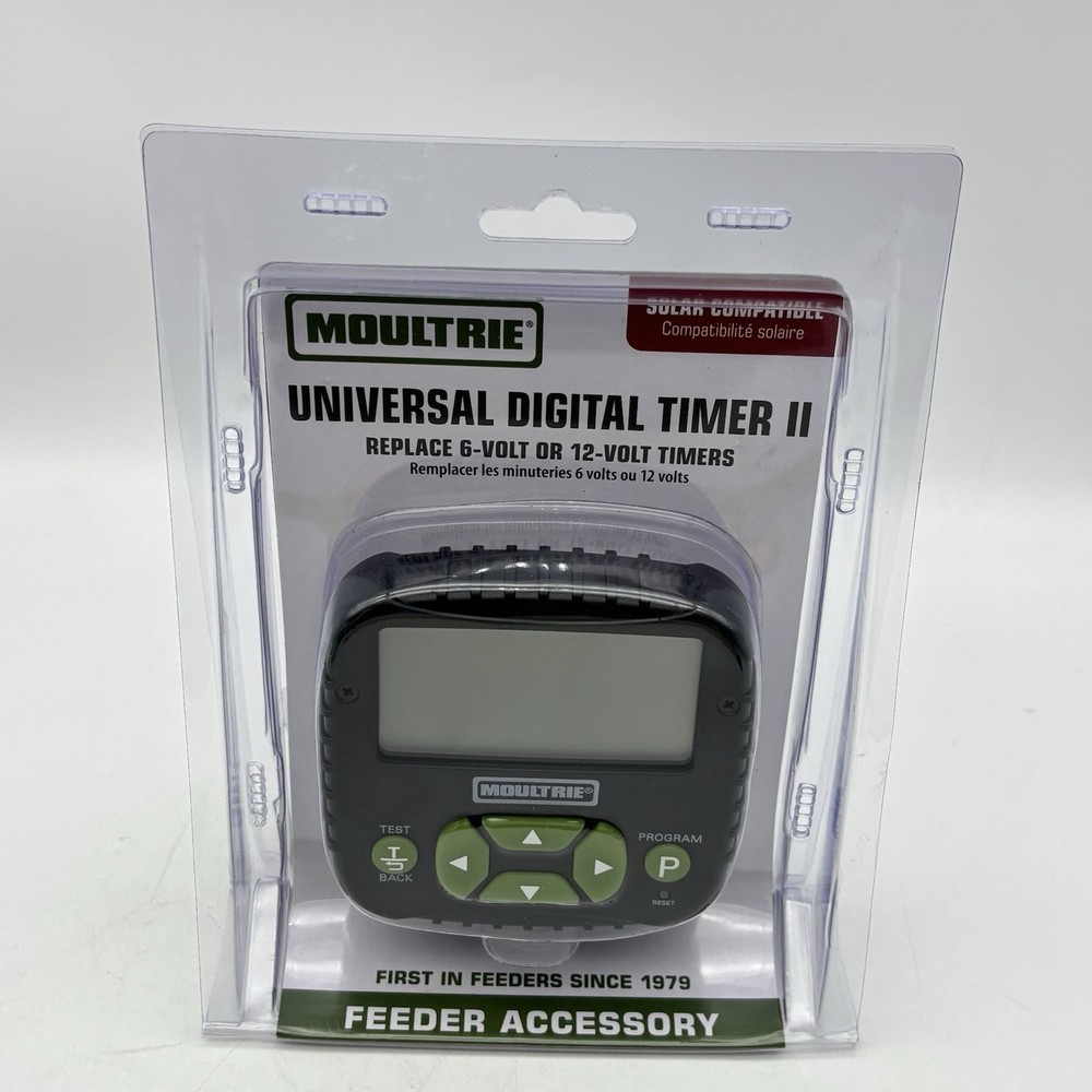 Moultrie Universal Feeding Digital Game Feeder Timer, Gen 2, Black - MFA-13461