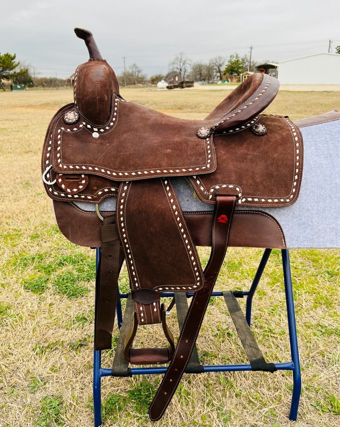 Adults-Kids & 8" Western Saddle Horse Barrel Saddle Deep Seat With Free Shipping