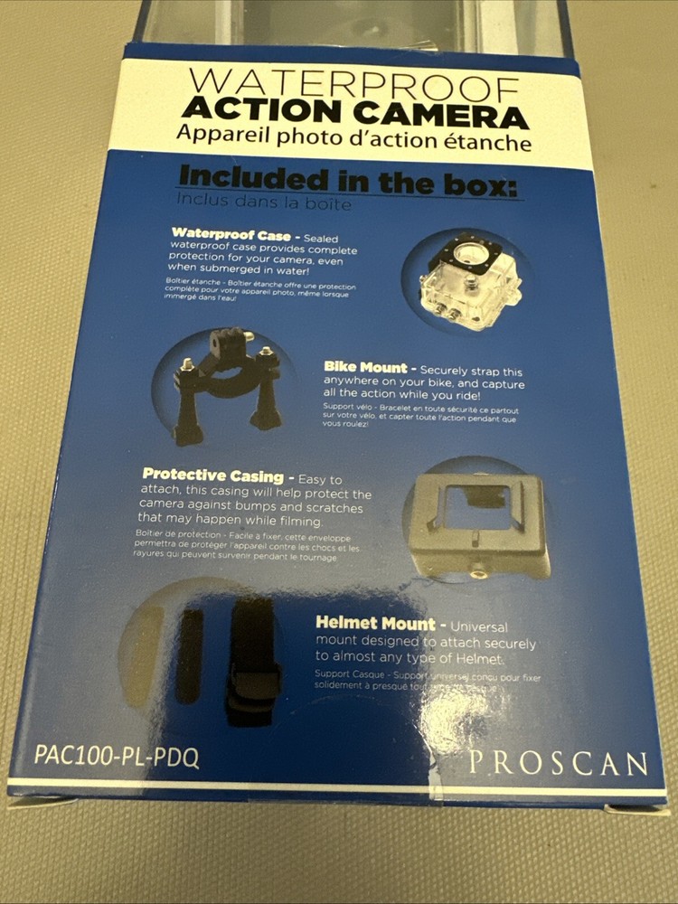 Proscan waterproof action camera UNTESTED