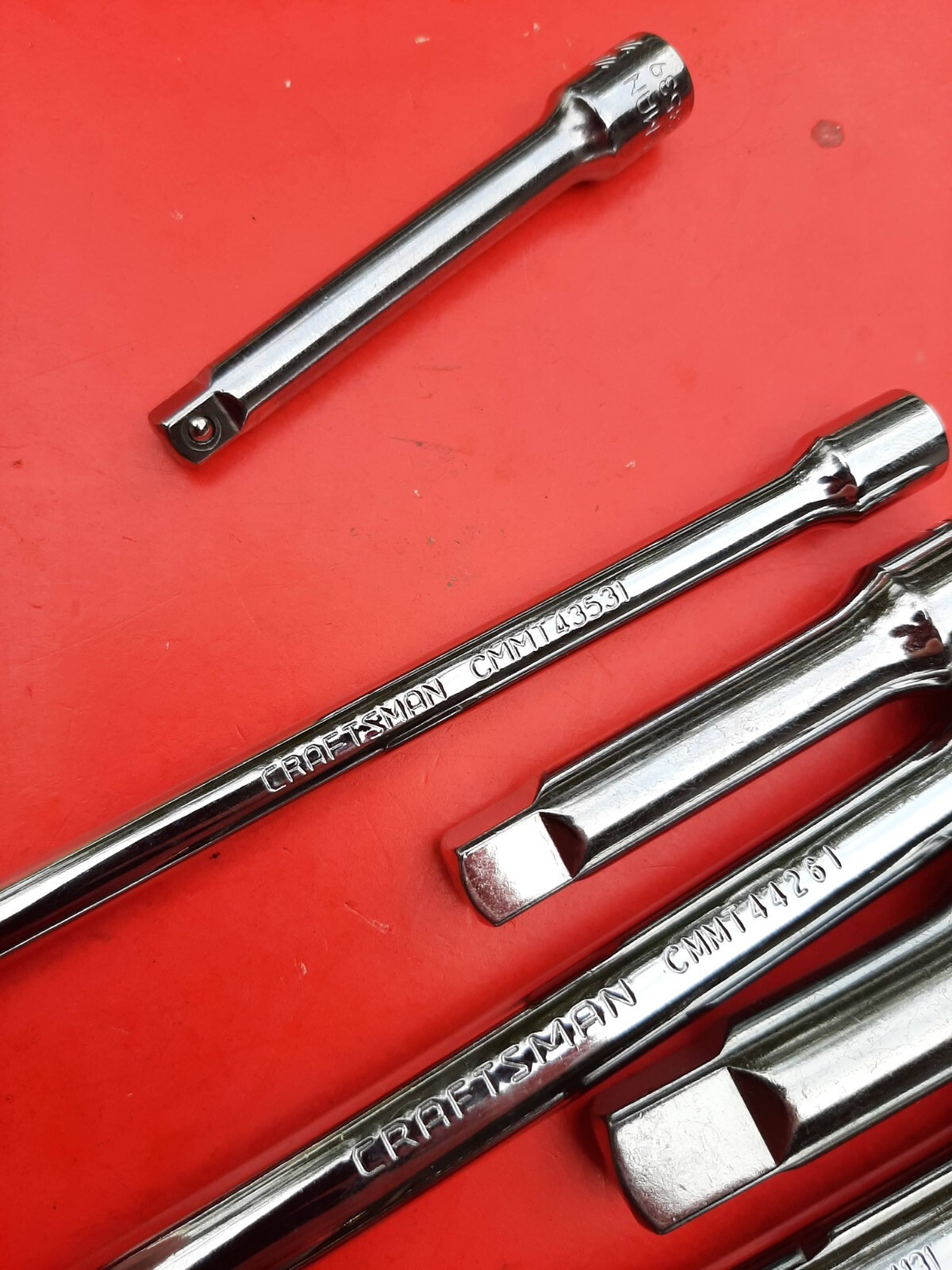 NEW CRAFTSMAN TOOLS 6 Piece 3" & 6" Ratchet Socket Extension Set 1/4" 3/8" 1/2"