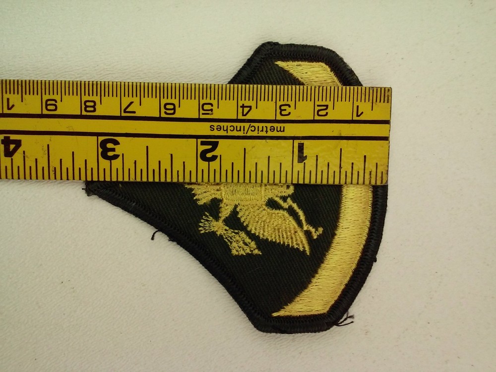 Two Pieces Eagle Crest Patch 3x3-1/8 Inches