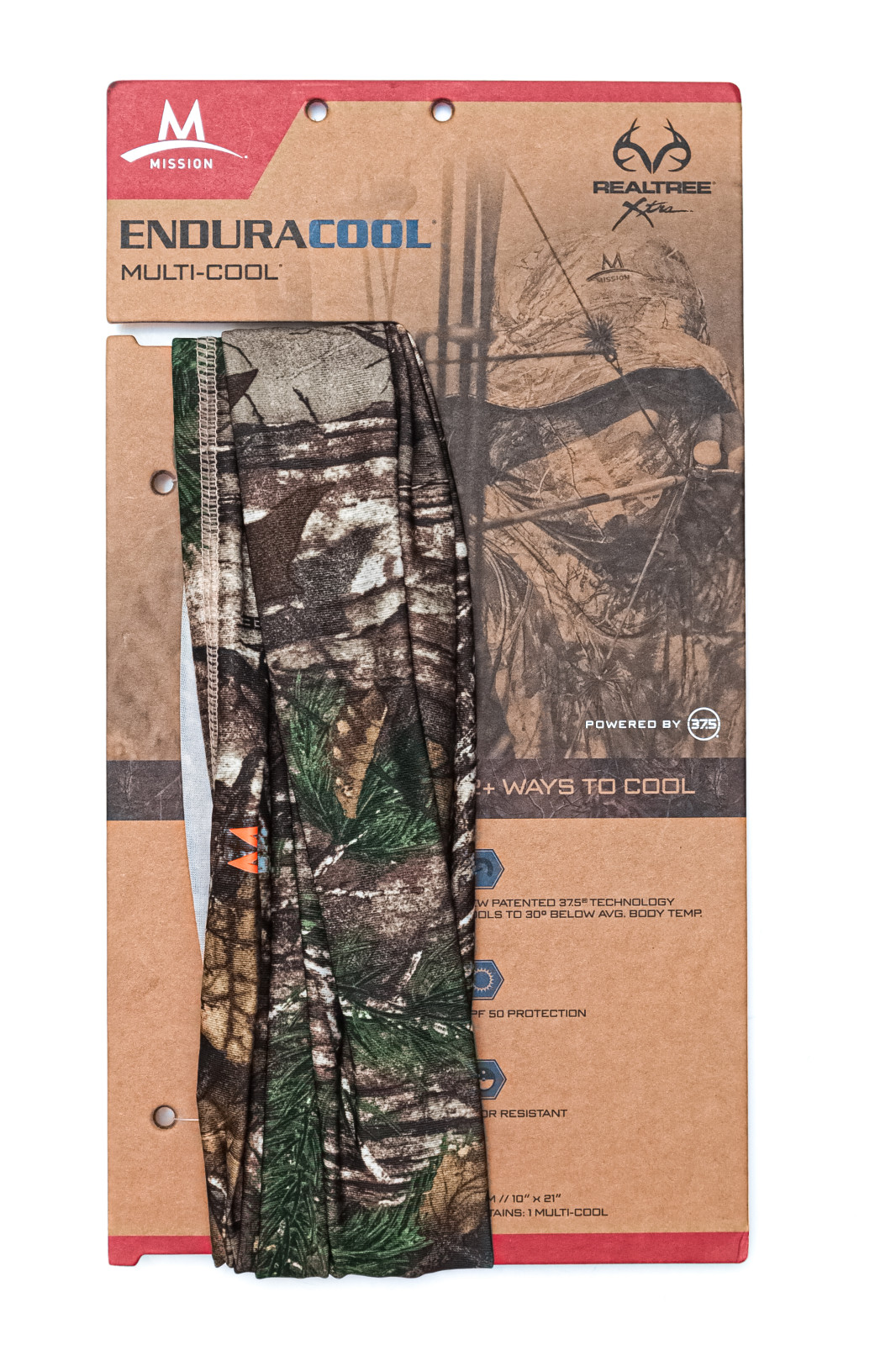 Mission Enduracool Multi-Cool RealTree 12-in-1 Neck Gaiter One Size Fits Most