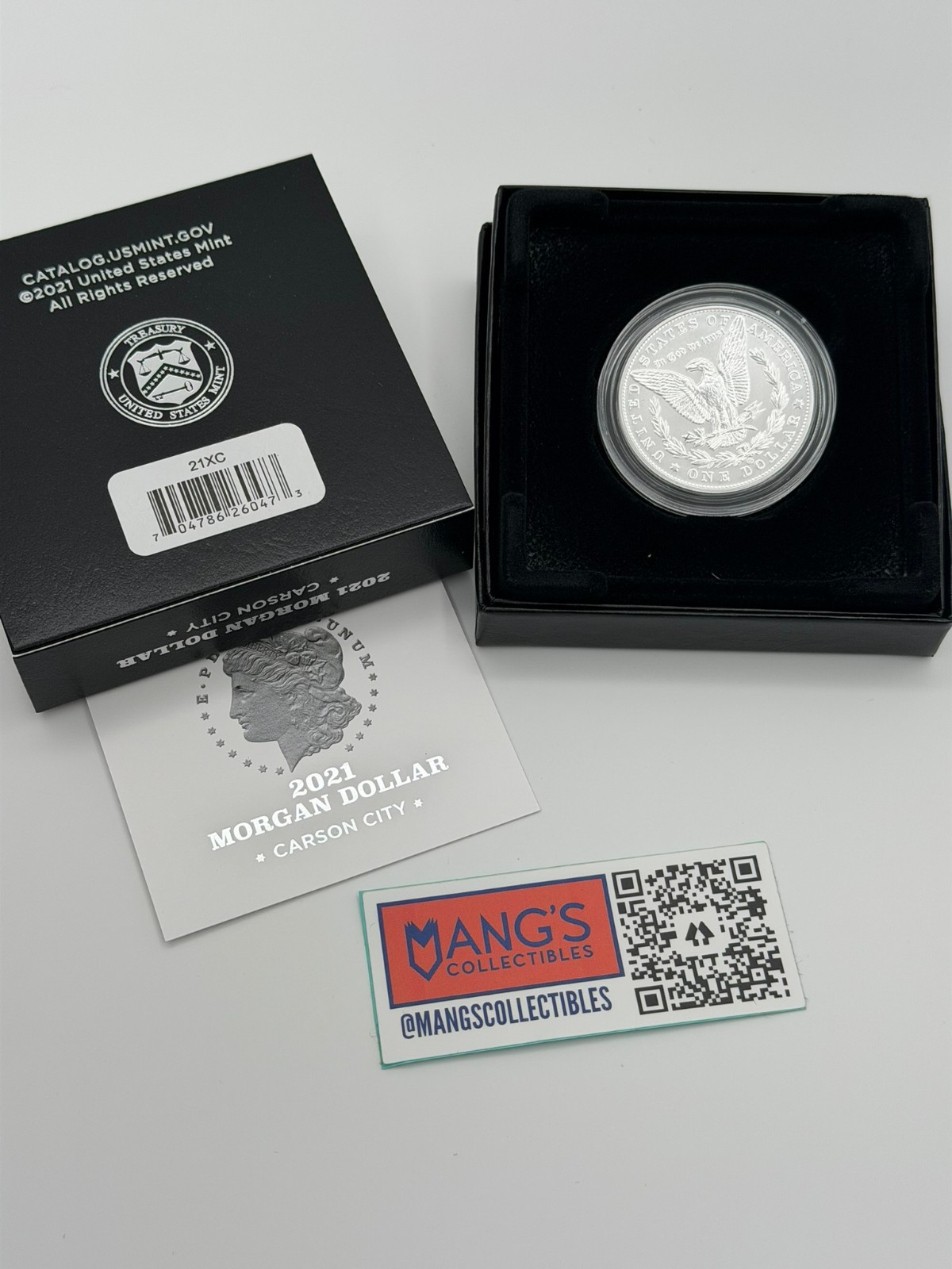 2021 Morgan Dollar Carson City CC Privy Mark - Silver - 21XC - Complete