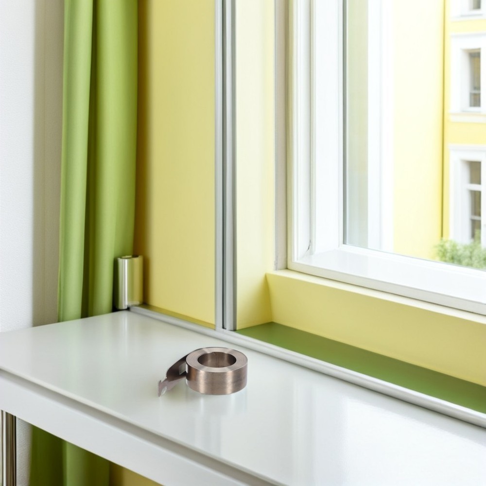 2pcs Window Coil Spring Flat Tension Spring Hardware 47x0.5" for Folding Window