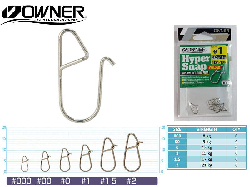 Owner Hyper Welded Quick Snap 5121 - Choose Size