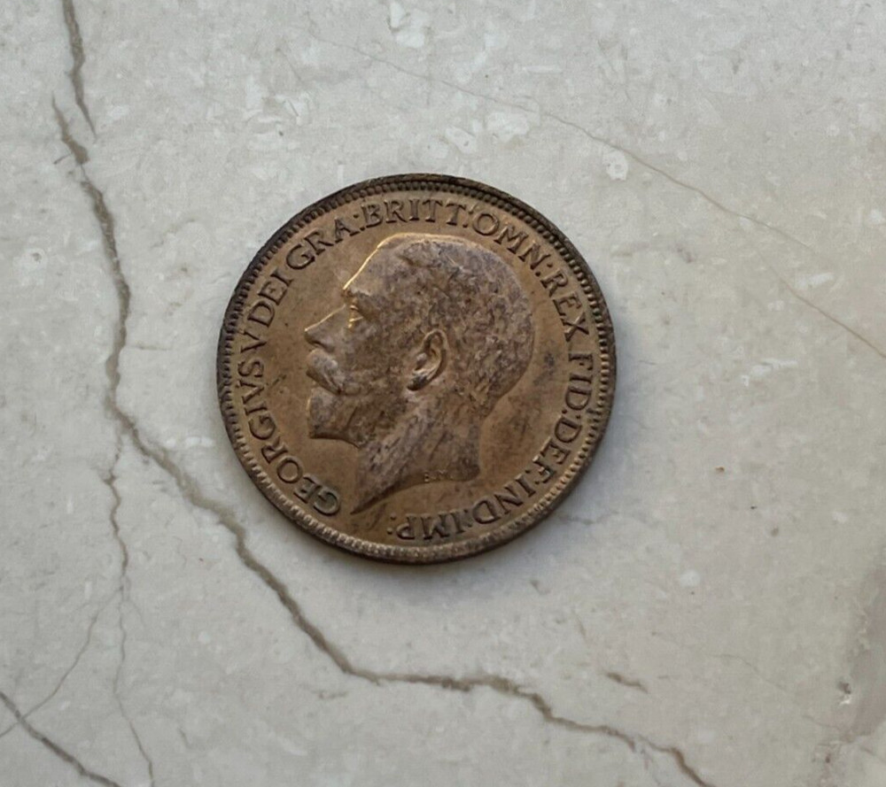 1922 Great Britain Farthing bg