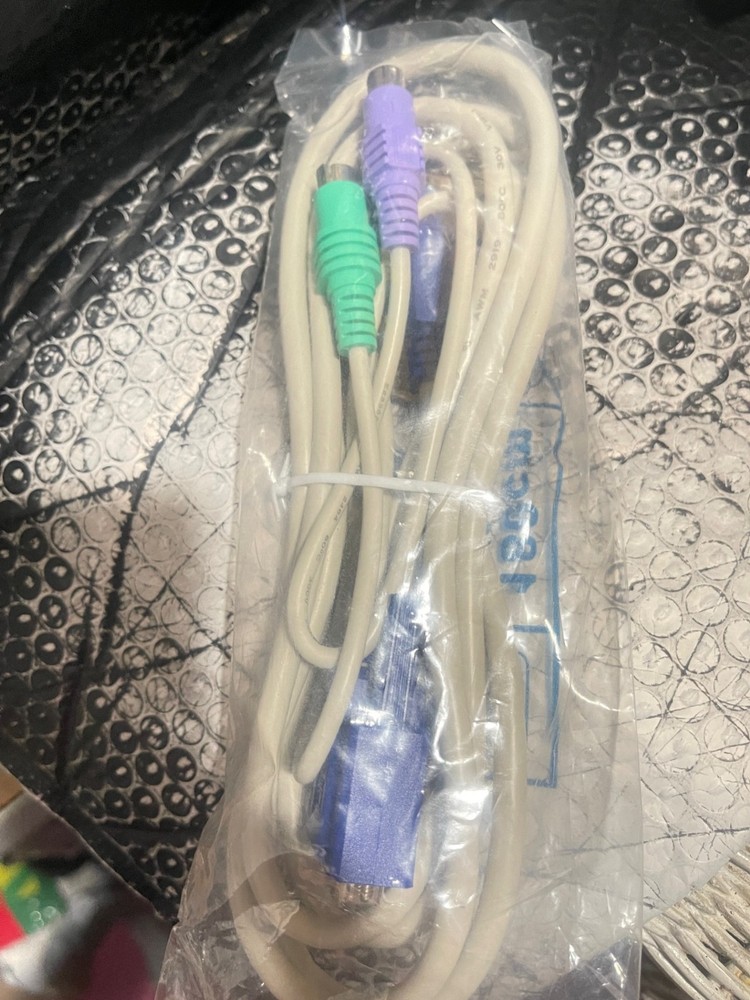 Sealed KVM CD-6 cable Console Interface Adapter PS/2(L5D15-1,U7-1)