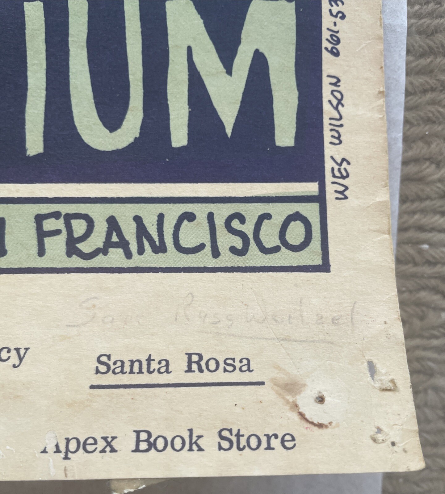 1966 Grateful Dead, Quicksilver, Mothers Of Invention, BG-9 Fillmore Poster