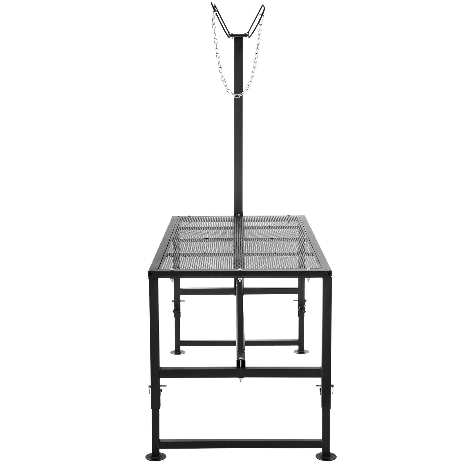 VEVOR Livestock Stand Goat Trimming Stand 21"-33" Height 47x23 in Tabletop Black